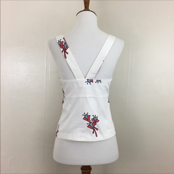 Zara Trafaluc Floral Fitted Sleeveless Tank Top - Picture 6 of 7